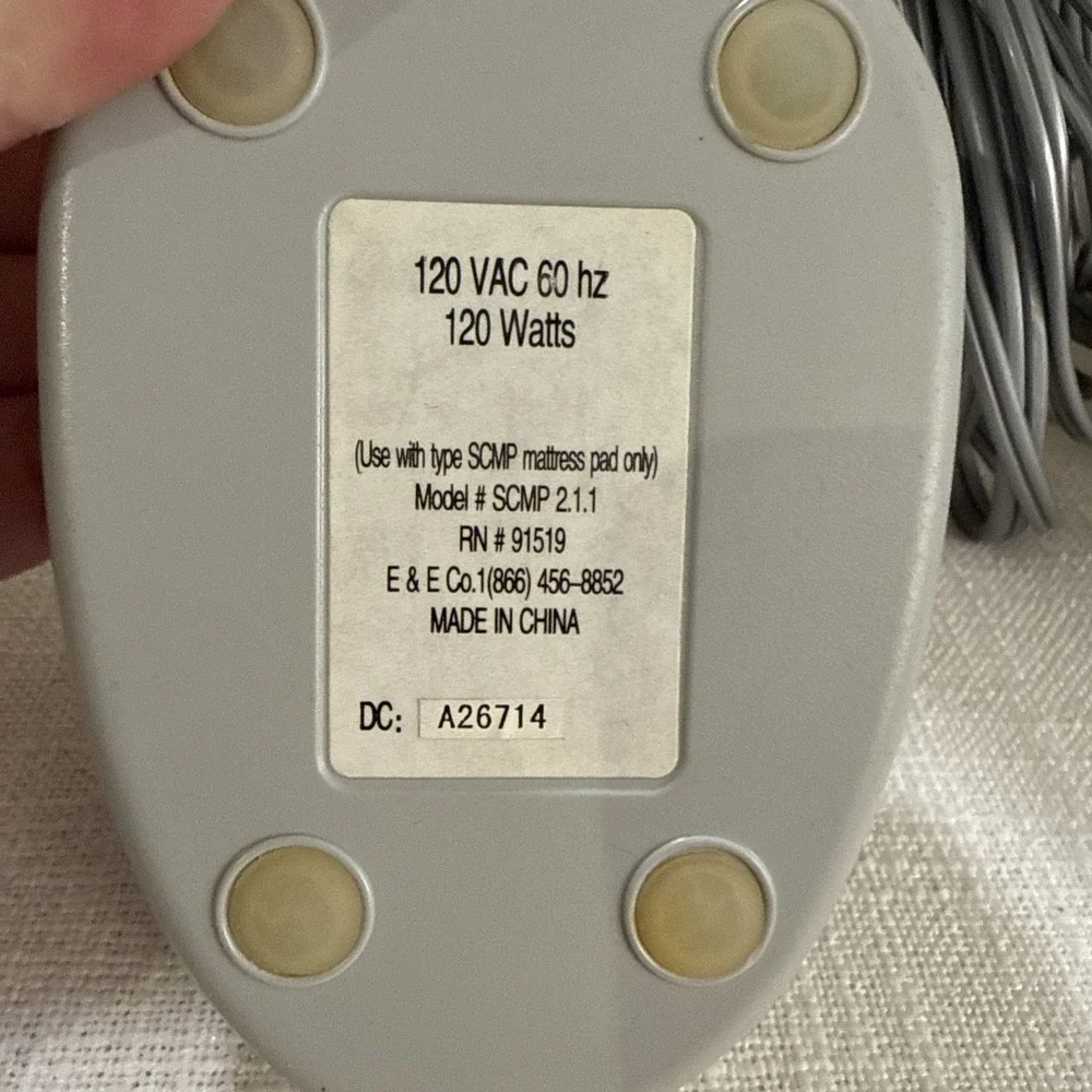 Beautyrest Sleep Philosophy Electric Mattress Pad Heated Controller SCMP 2.1.1‎